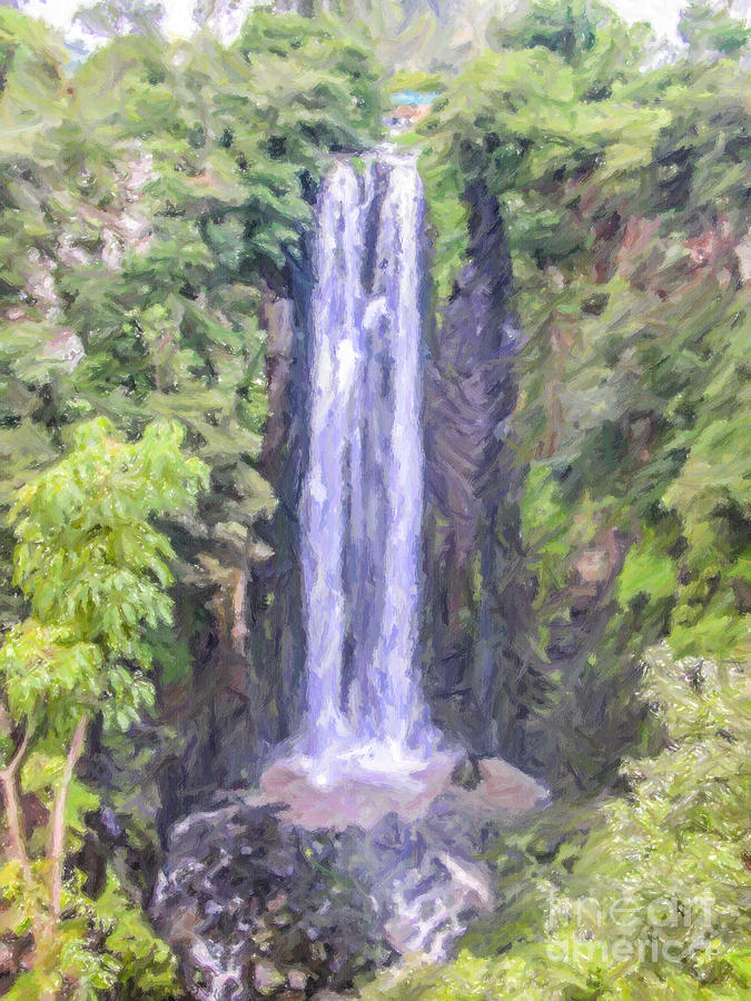 Thomsons Falls Nyahururu  Kenya Digital Art by Liz Leyden