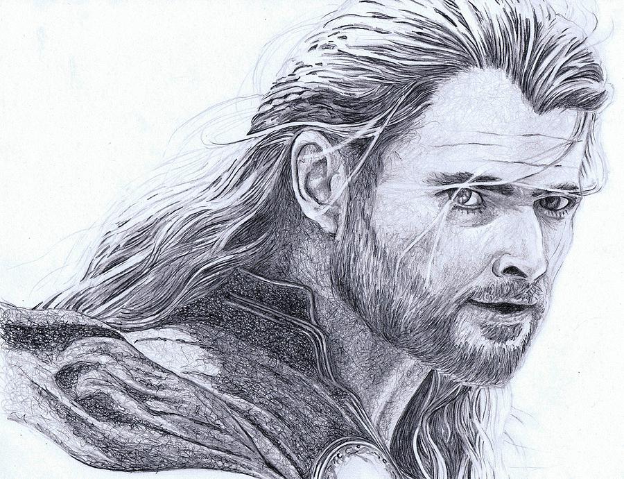 Marvel's Avengers- Thor Ragnarok pencil sketch. | Pencil sketch, Marvel  avengers, Very funny images
