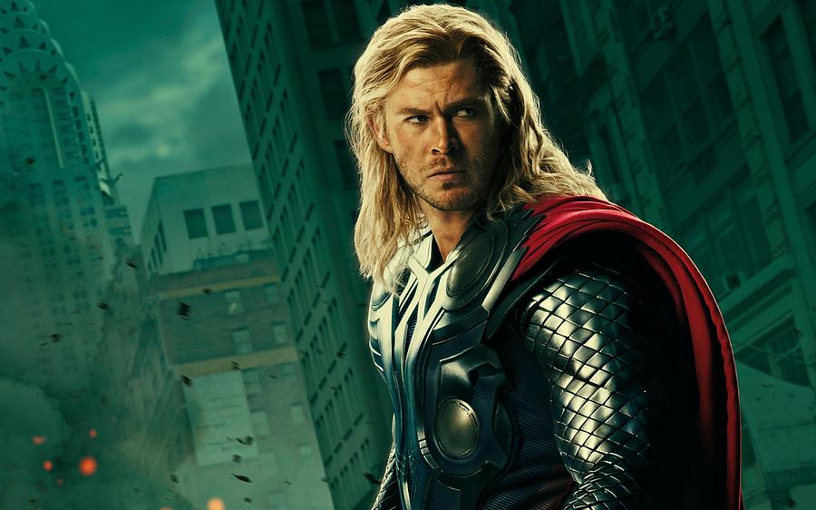 Thor the Avenger Digital Art by Movie Poster Prints