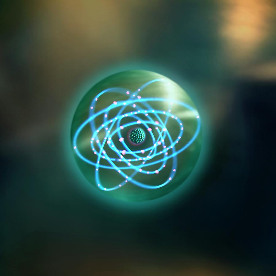 Thorium Atom Photograph by Richard Kail