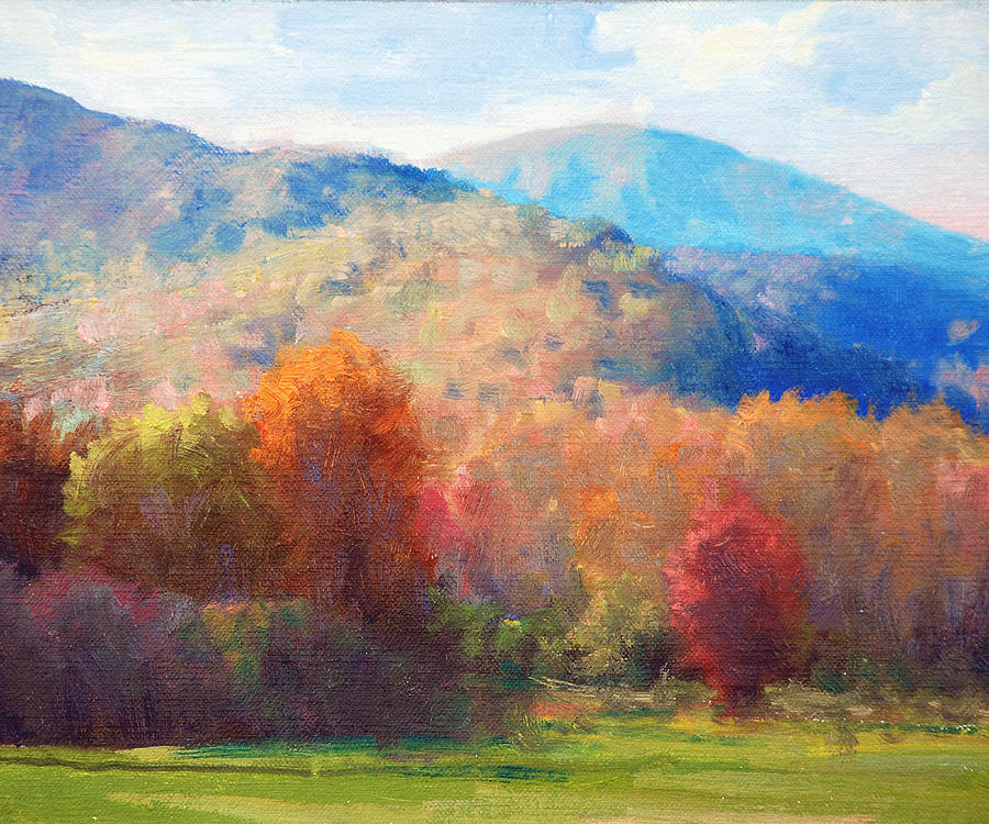 Mountain Painting - Thornton Gap Autumn by Armand Cabrera