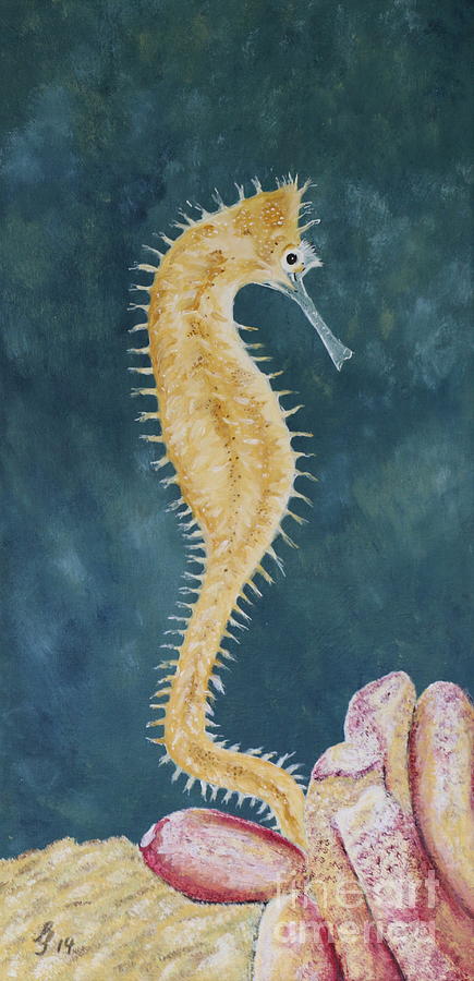Thorny Seahorse Painting by Christiane Schulze Art And Photography