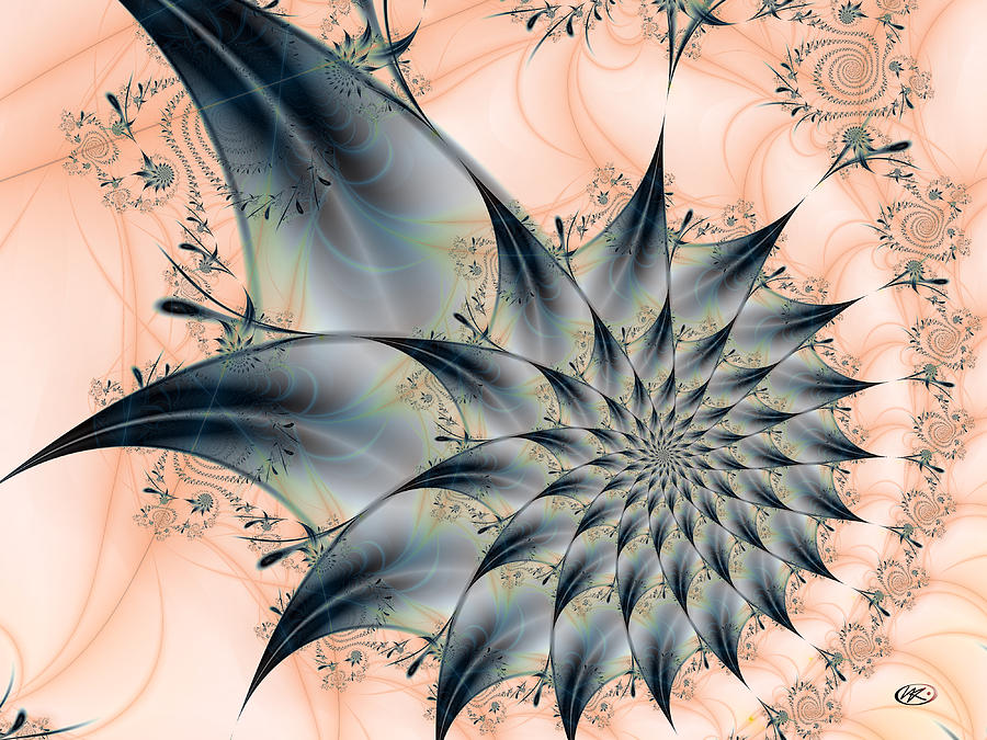 Thorny Spiral Digital Art by Kiki Art
