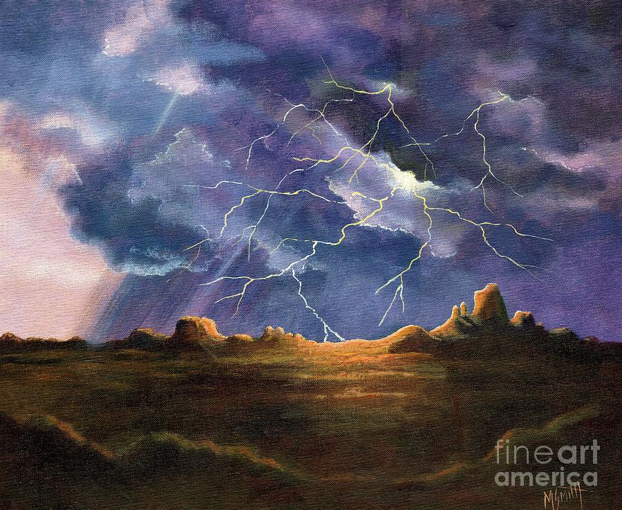 Mountain Painting - Thors Fury by Marilyn Smith