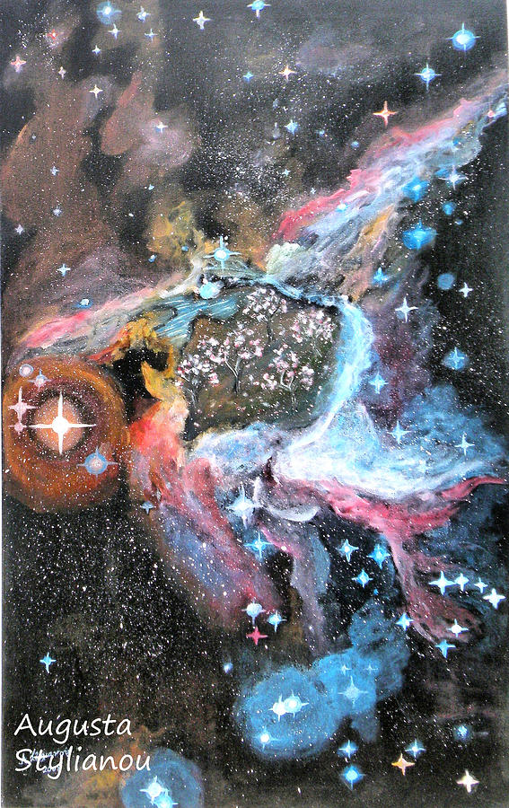 Thors Helmet Nebula Painting by Augusta Stylianou