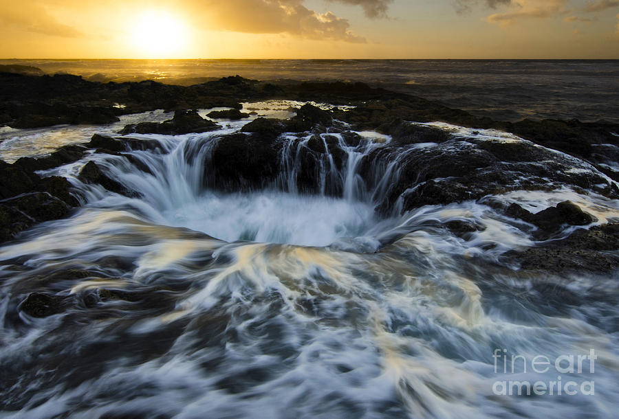Sunset Photograph - Thors Well Truly A Place Of Magic 2 by Bob Christopher