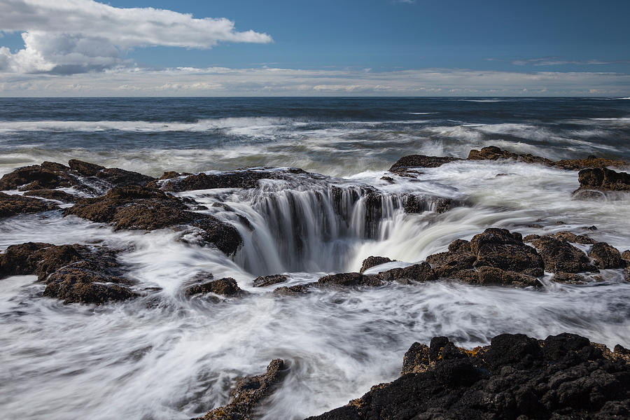 Thors Well, Oregon Coast, Pacific Ocean Photograph by Jeff Hunter ...