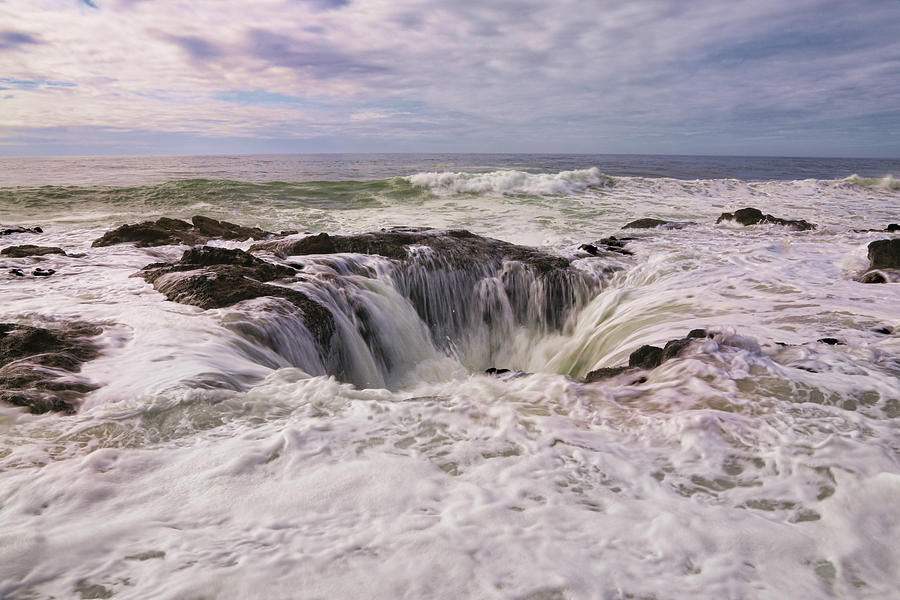 Thors Well Oregon Coast Photograph by Steve McKinzie