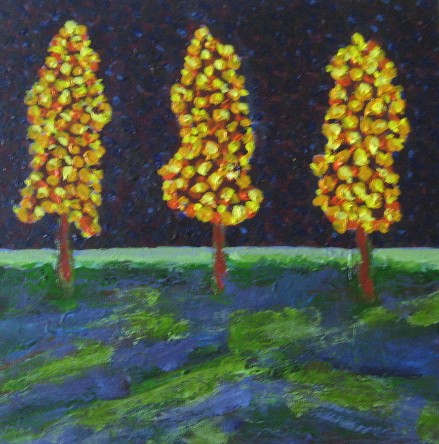 Those Trees I Always See #8 Painting by Edy Ottesen