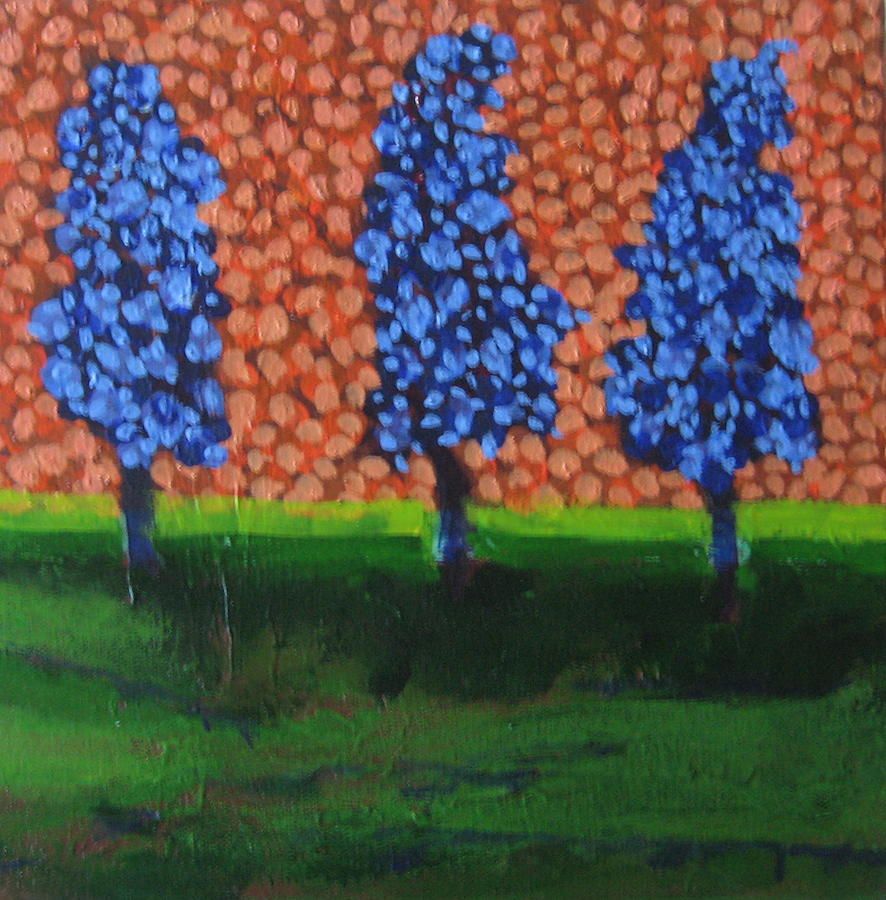 Those Trees I Always See #9 Painting by Edy Ottesen