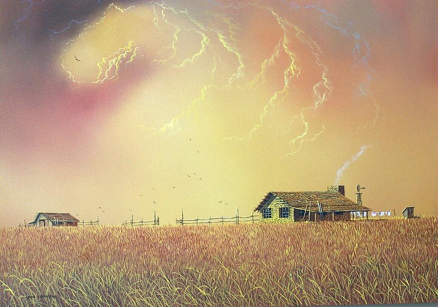 Farm Painting - Those were the Days by Don Griffiths