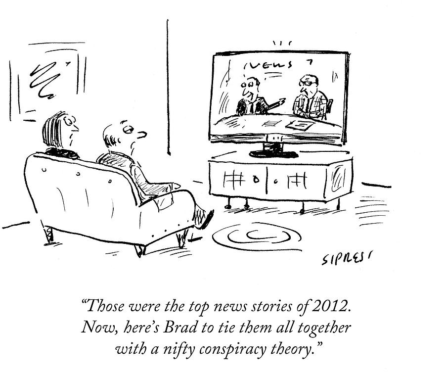 Those Were The Top News Stories Of 2012 Drawing by David Sipress