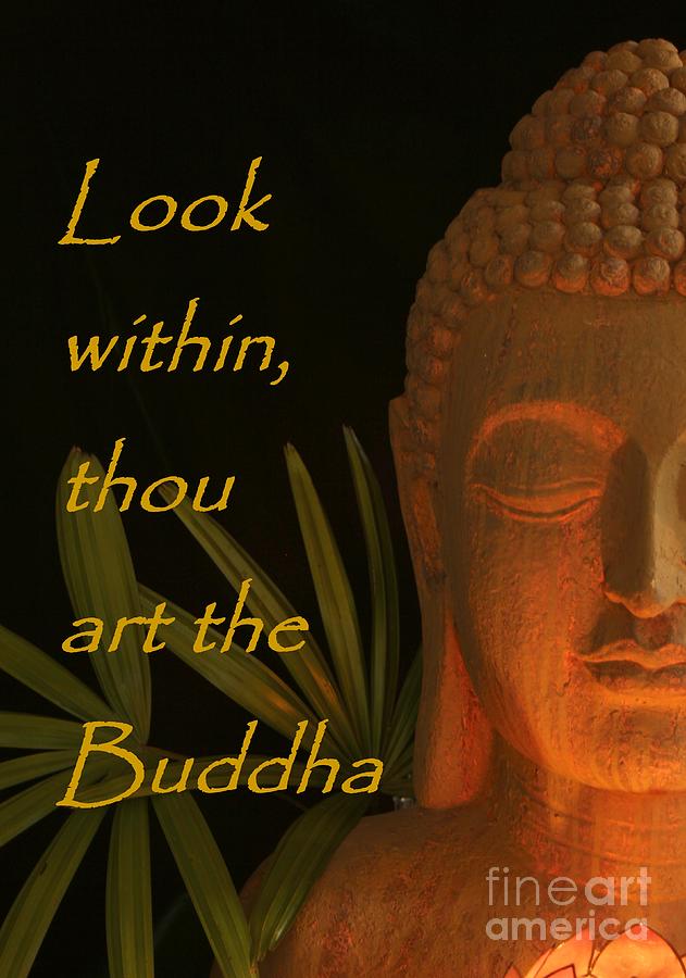 Thou art the Buddha Photograph by Dodie Ulery
