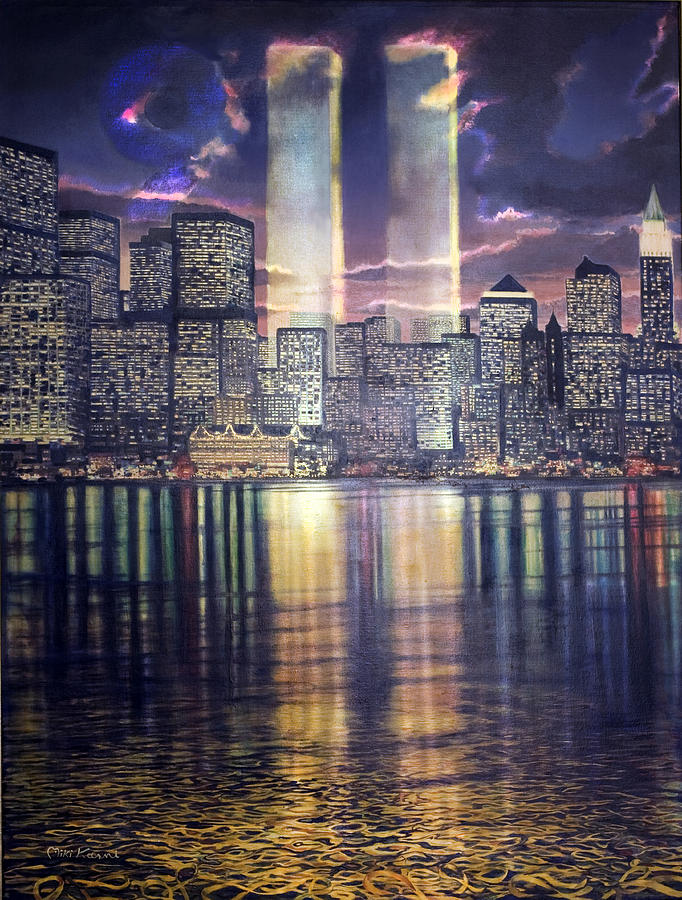 9/11 Painting by Miki Karni