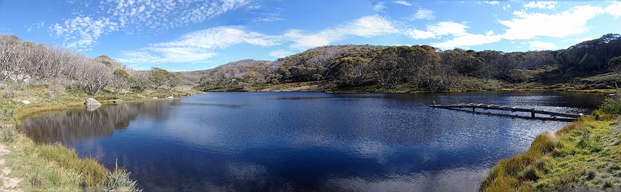 Sunny Lakeside Panorama Photograph by Ian McAdie