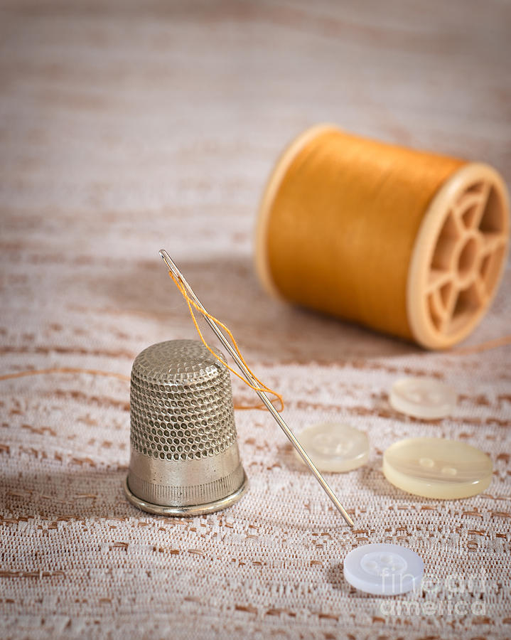 Threaded Needle Photograph by Amanda Elwell - Pixels
