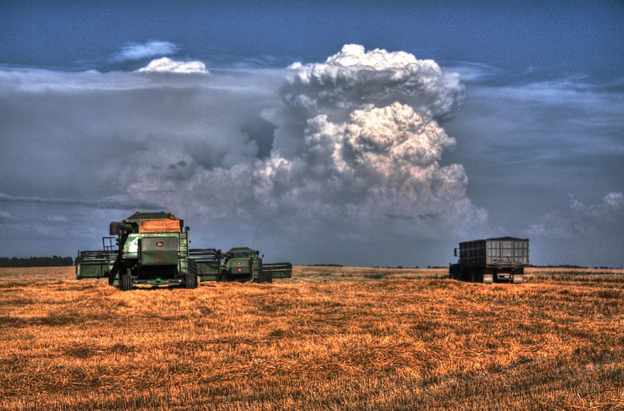 Threatening the harvest Photograph by David Matthews