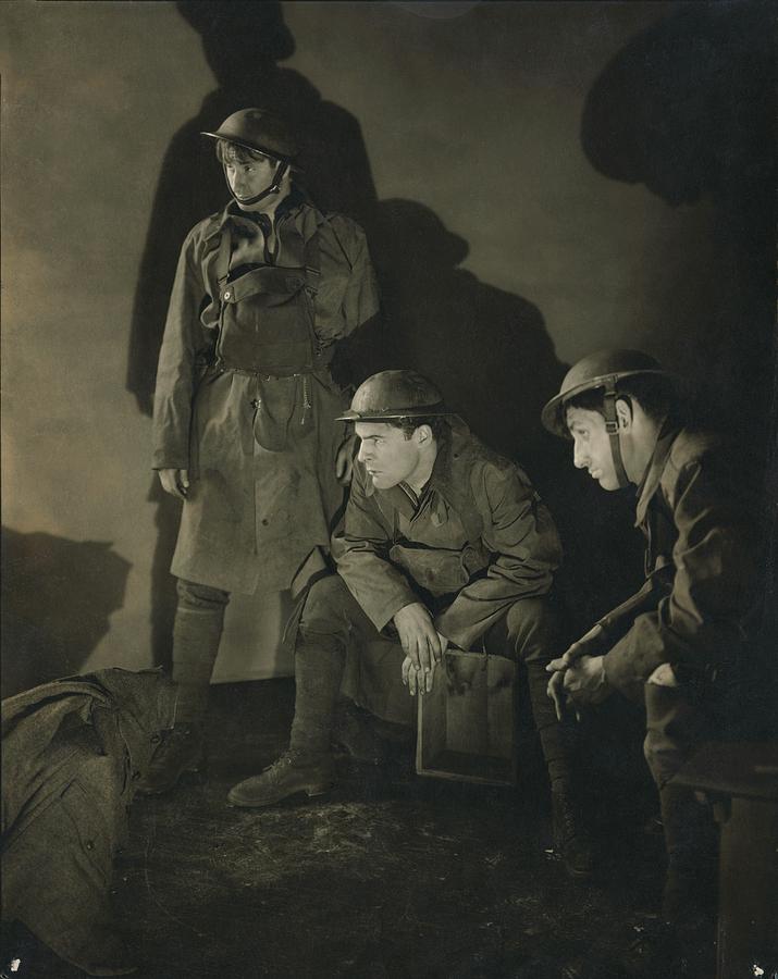 Three Actors In The Play what Price Glory Photograph by Edward Steichen