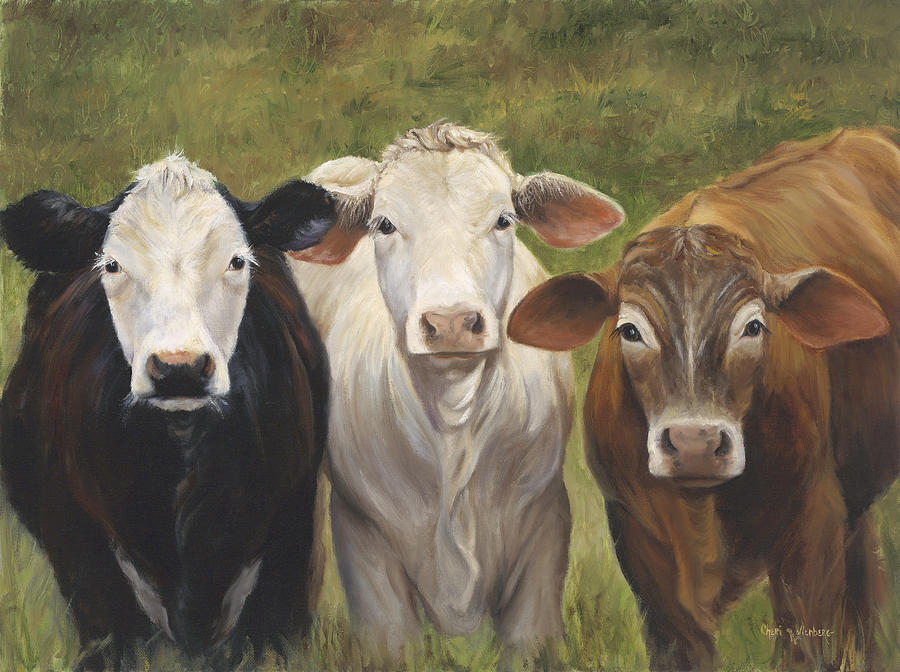 Three Amigos Painting by Cheri Wollenberg