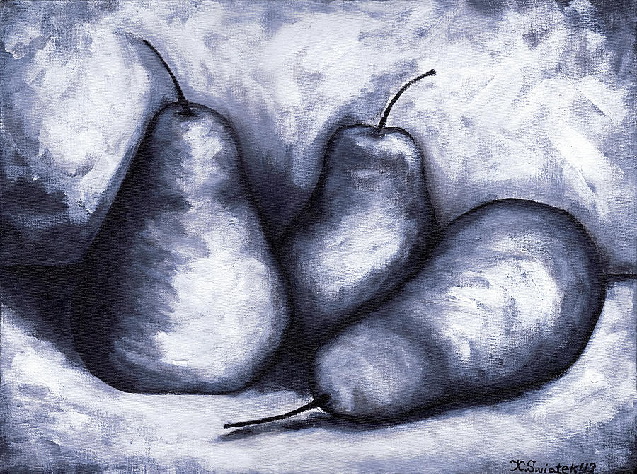 Pear Painting - Three Amigos by Kamil Swiatek