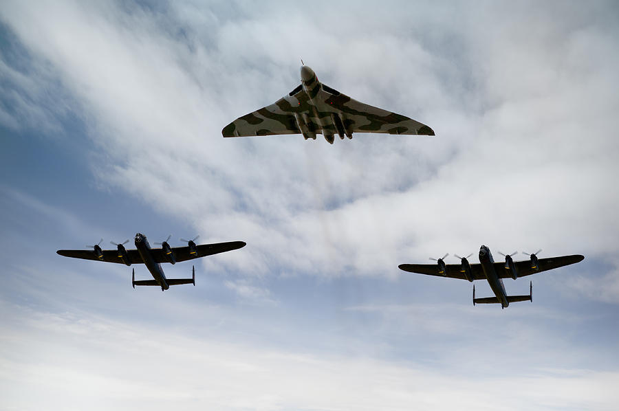 Three Avro bombers Photograph by Gary Eason