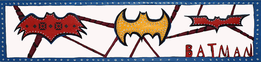 Three Bat Signals Sculpture by Robert Margetts
