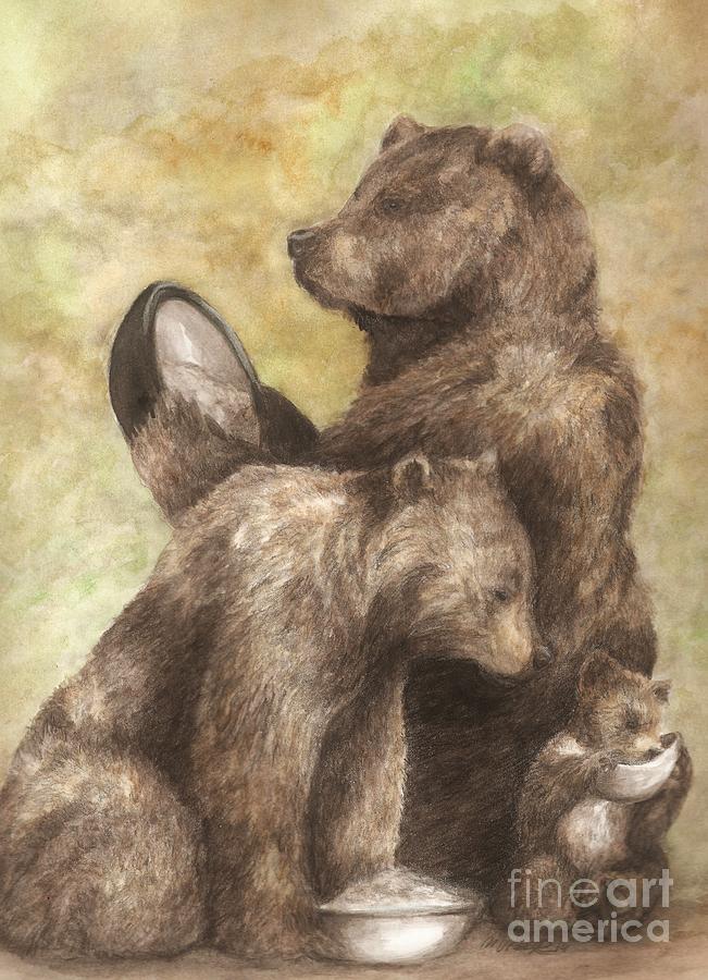 Three bears Painting by Meagan  Visser