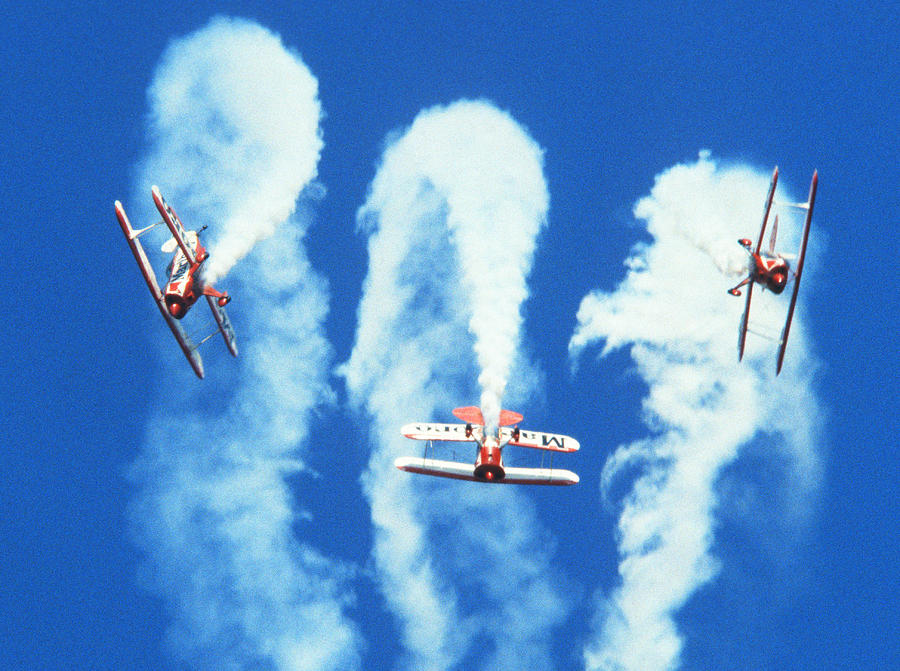 The Rothmans Aerobatic Team #1 Photograph by Gordon James