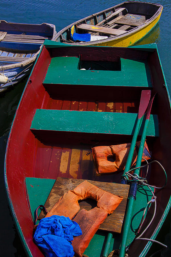 Boat Photograph - Three Boats by Garry Gay