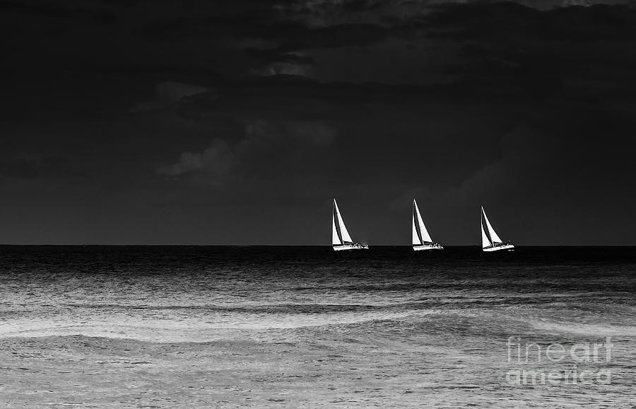 Three Boats Photograph by Hugh Walker