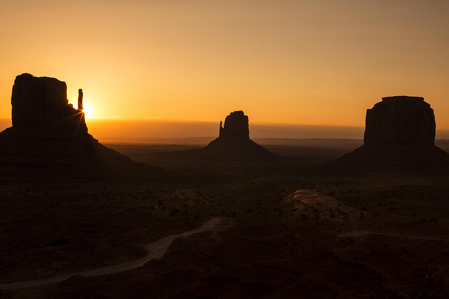 Three Buttes Sunrise Photograph by Garry Gay