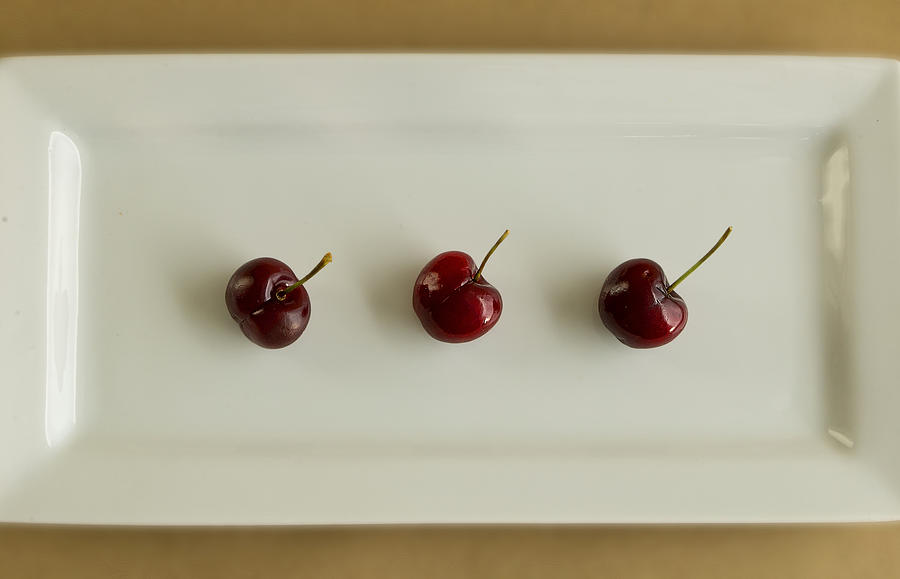 Three Cherries Photograph by Mark McKinney