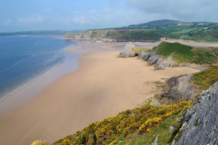 Three Cliffs Bay Photograph by Paula J James - Fine Art America