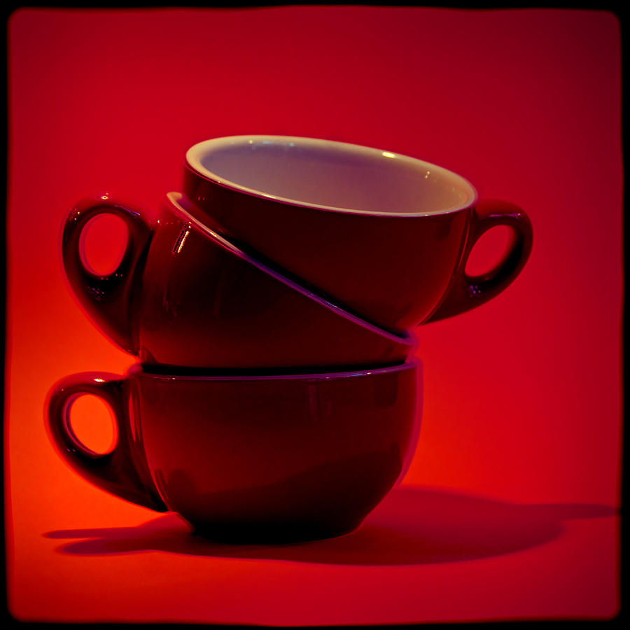 Three coffee cups Photograph by Andrei SKY