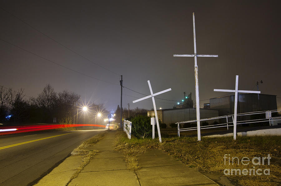 Jesus Christ Photograph - Three Crosses by Jonathan Welch