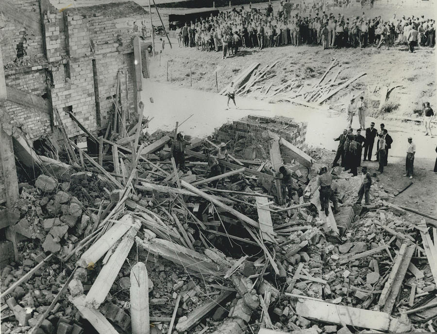 Three Dead In Building Collapse In Rome Photograph by Retro Images Archive