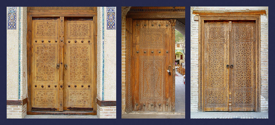 Three Doors to Bukhara Photograph by Mamoun Sakkal