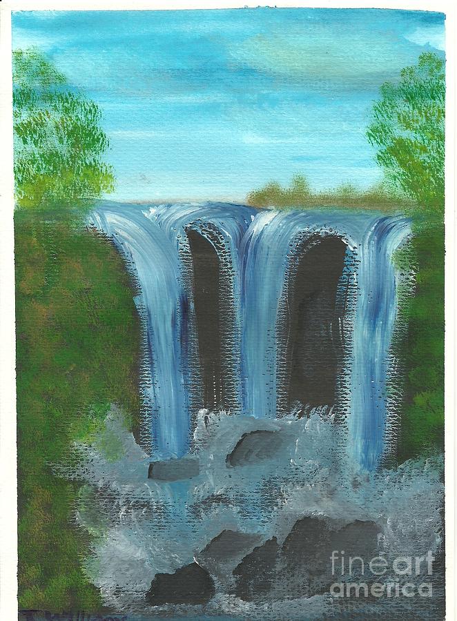 Tree Painting - Three Falls by Tracey Williams