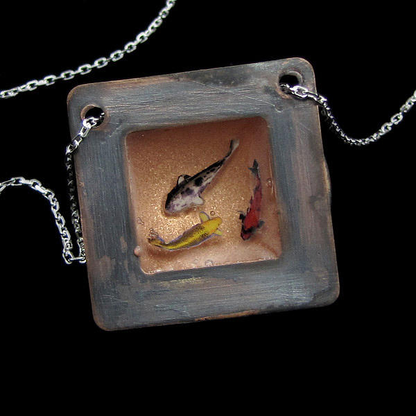 Three Fish in a Pond Jewelry by Laura Bracken