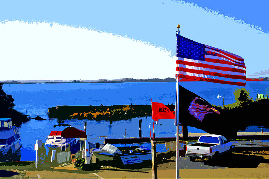Three Flags Photograph by Joseph Coulombe
