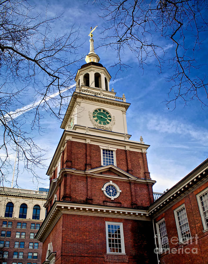 Philadelphia Photograph - Three Forty Five at Independence Hall by Mark Miller