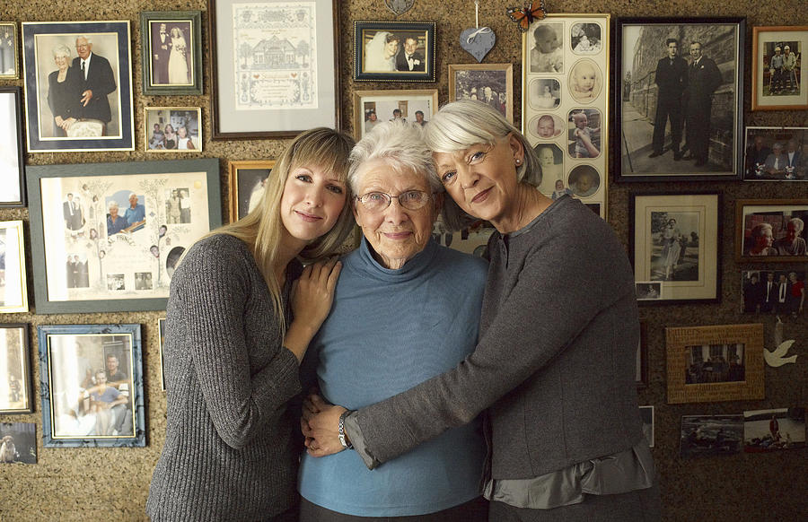 Three Generations of Women by Family Photos Photograph by Lwa