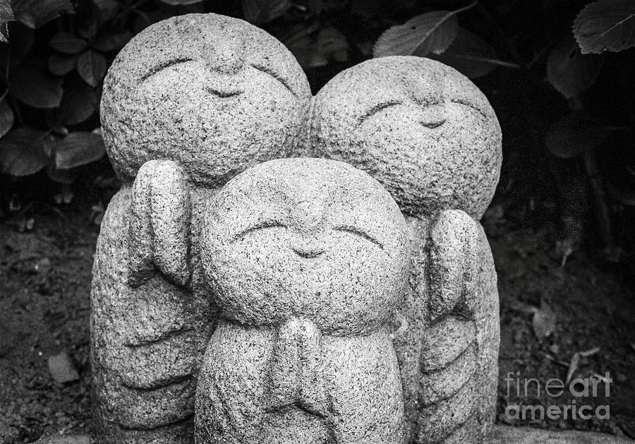 Three Happy Buddhas II Photograph by Dean Harte