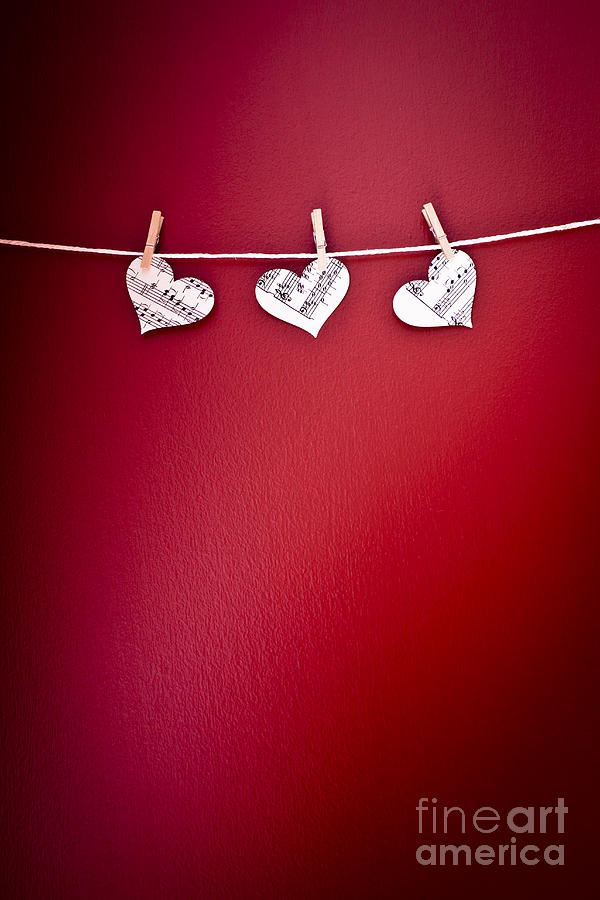 Three Hearts Photograph by Jan Bickerton