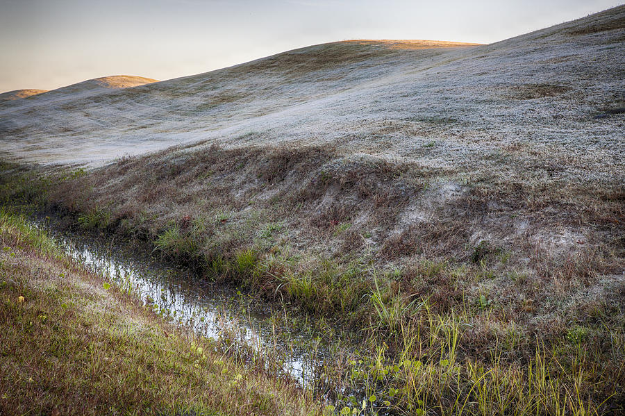 THREE HILLS WITH FROST  Landscape Photograph By Jo Ann Tomaselli Photograph by Jo Ann Tomaselli