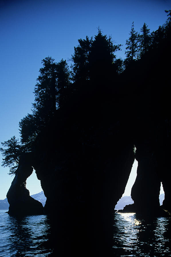 Kenai Fjords National Park Photograph - Three Hole Rock, Kenai Fjords National by WorldFoto