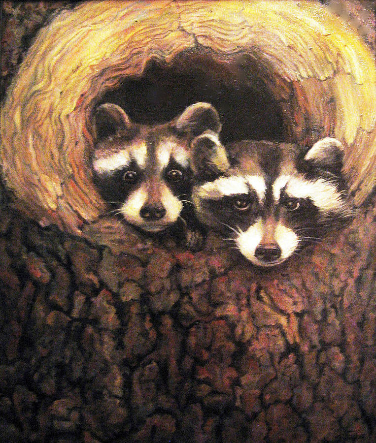 Three is a Crowd Painting by Donna Tucker