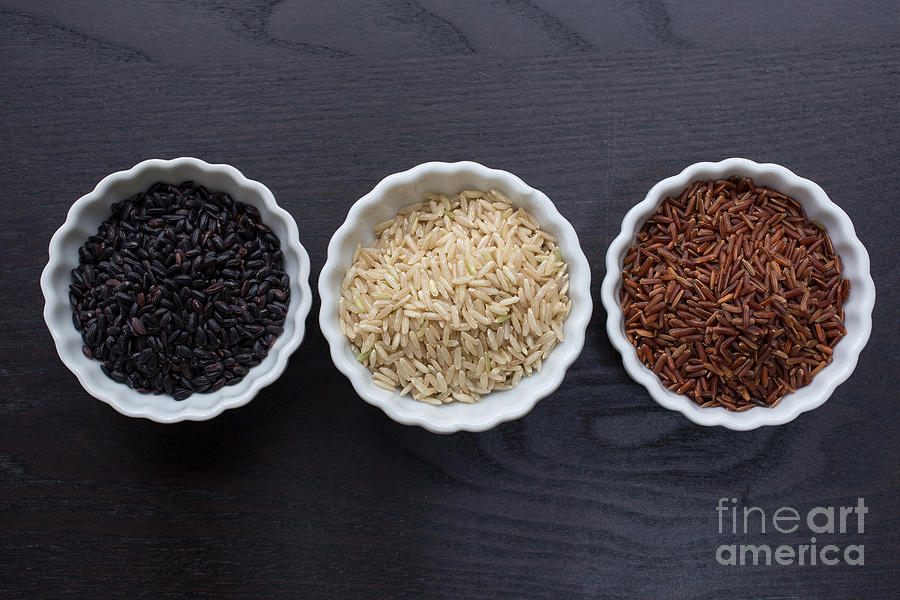 Three Kinds of Rice Photograph by Edward Fielding