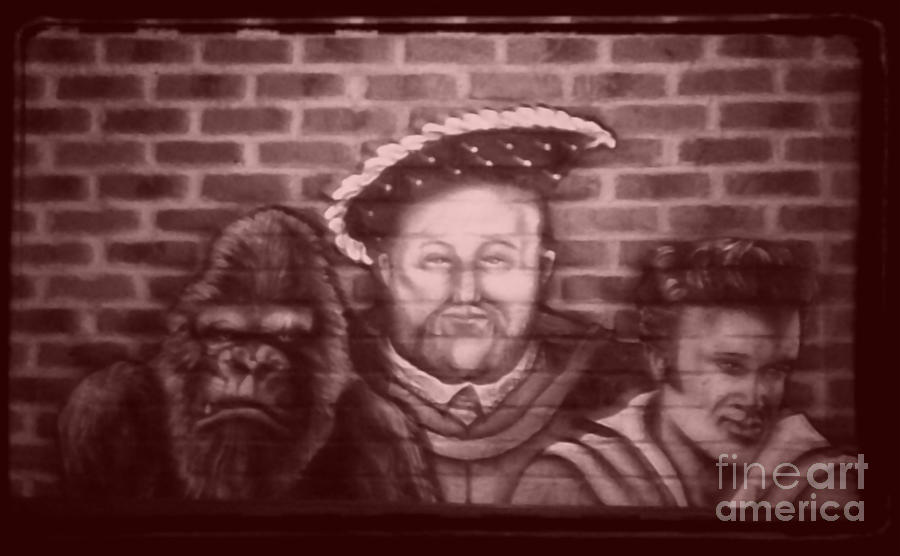 Three Kings Wall Mural in Old Film Process Photograph by Kelly Awad