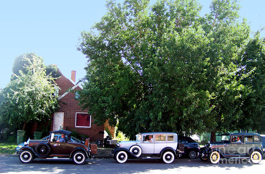 Three Model A Fords Photograph by Charles Robinson